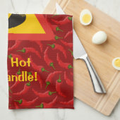 唐辛子の危険信号 キッチンタオル (四つ折り)