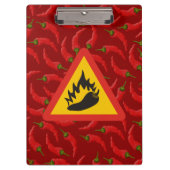 唐辛子の危険信号 クリップボード (正面)