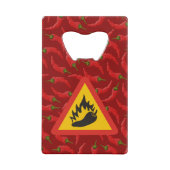 唐辛子の危険信号 クレジットカード栓抜き (裏面)