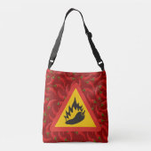 唐辛子の危険信号 クロスボディバッグ (裏面)