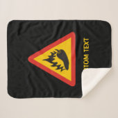 唐辛子の危険信号 シェルパブランケット (正面(横))