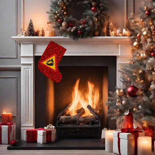 唐辛子の危険信号 スモールクリスマスストッキング