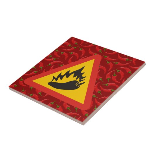 唐辛子の危険信号 タイル (側面)