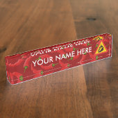 唐辛子の危険信号 デスクネームプレート (側面)