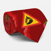 唐辛子の危険信号 ネクタイ (ロール)