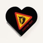 唐辛子の危険信号 ノートブック (正面)