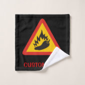 唐辛子の危険信号 バスタオルセット (ウォッシュタオル)