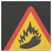 唐辛子の危険信号 ファブリック (クローズアップ)