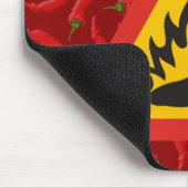 唐辛子の危険信号 マウスパッド (コーナー)