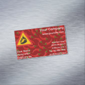 唐辛子の危険信号 マグネット名刺 (インサイチュ)