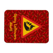 唐辛子の危険信号 マグネット (横)