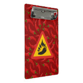 唐辛子の危険信号 ミニクリップボード (アングル)