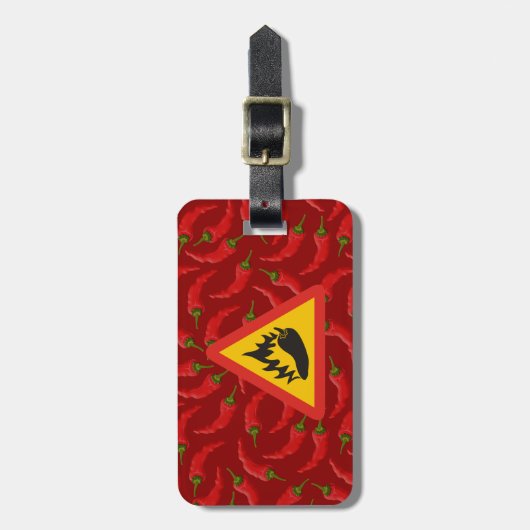 唐辛子の危険信号 ラゲッジタグ (正面縦)