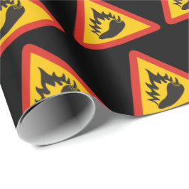 唐辛子の危険信号 ラッピングペーパー