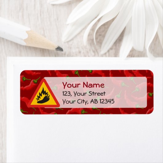 唐辛子の危険信号 ラベル (インサイチュ)