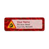 唐辛子の危険信号 ラベル (正面)