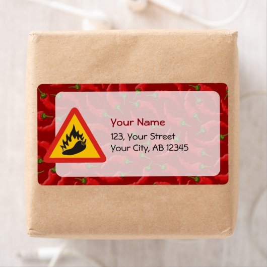 唐辛子の危険信号 ラベル (インサイチュ)