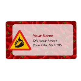 唐辛子の危険信号 ラベル