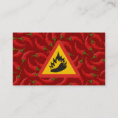 唐辛子の危険信号 名刺 (裏面)