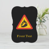 唐辛子の危険信号 招待状 (スタンド正面)