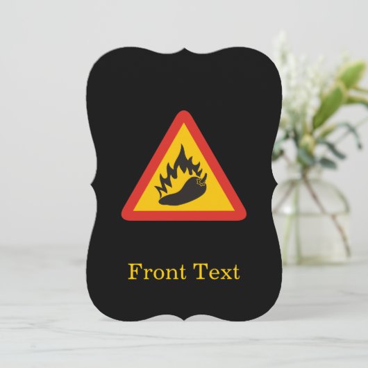 唐辛子の危険信号 招待状 (スタンド正面)