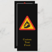 唐辛子の危険信号 招待状 (正面/裏面)