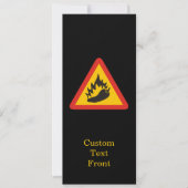 唐辛子の危険信号 招待状 (正面)