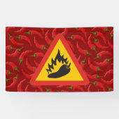 唐辛子の危険信号 横断幕 (横)