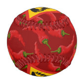 唐辛子の危険信号 野球ボール (裏面)