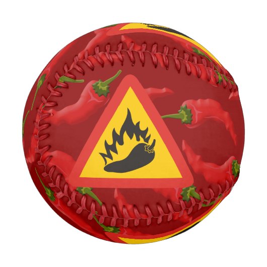 唐辛子の危険信号 野球ボール (裏面右)