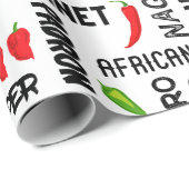 唐辛子の名前パターン | ジャマイカ料理 ラッピングペーパー (ロールコーナー)