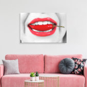 唐辛子の唇 キャンバスプリント (インサイチュ (リビング))