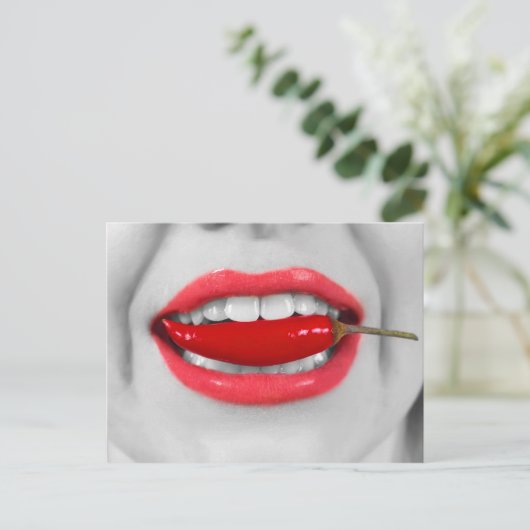 唐辛子の唇 ポストカード (スタンド正面)