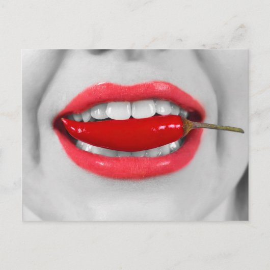 唐辛子の唇 ポストカード (正面)