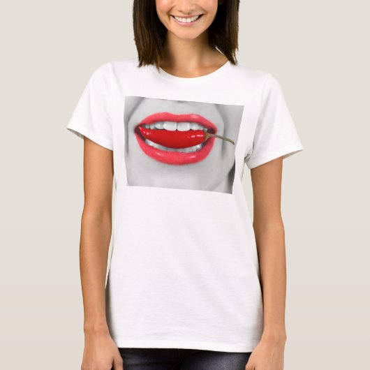 唐辛子の唇 Tシャツ (正面)