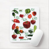 唐辛子の変化 マウスパッド (マウス)