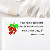 唐辛子の束 ラベル (インサイチュ)