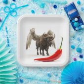 唐辛子の水牛の翼 ペーパープレート (パーティー)