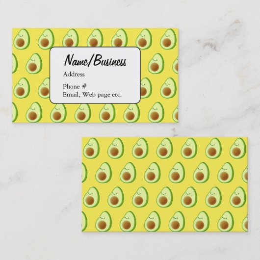 唐辛子の漫画のパターン 名刺 (正面/裏面)