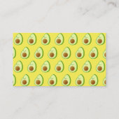 唐辛子の漫画のパターン 名刺 (裏面)