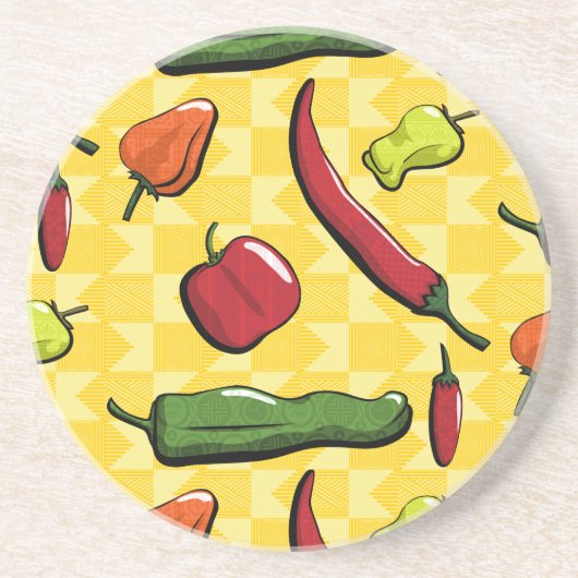 唐辛子の砂岩コースターの世界 コースター (正面)