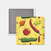 唐辛子の磁石の世界 マグネット (正面/裏面)