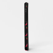 唐辛子の黒パターン Case-Mate iPhoneケース (裏面/左)