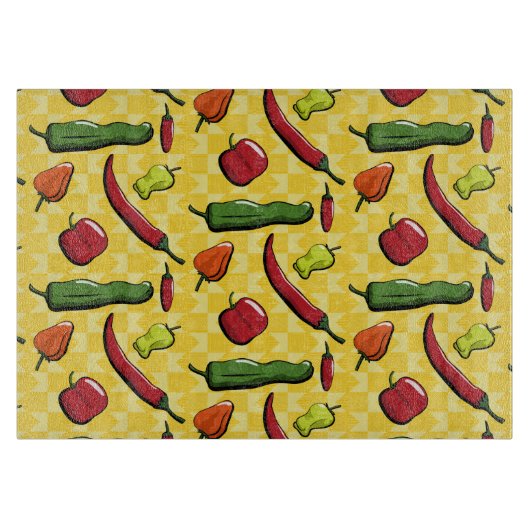 唐辛子ガラスの世界 カッティングボード (正面)