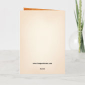 唐辛子クリスマス折り返しグリーティングカード カード (裏面)