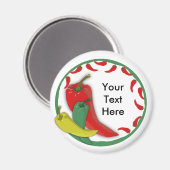 唐辛子グループサークルフレーム3 マグネット (正面/裏面)