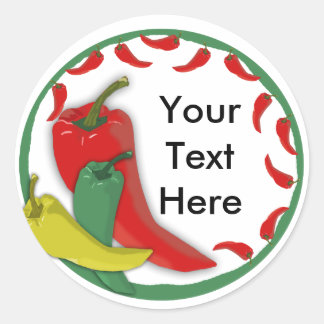 唐辛子グループサークルフレーム ラウンドシール