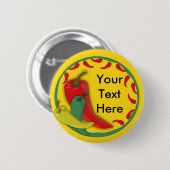 唐辛子グループサークルフレーム 缶バッジ (正面&裏面)