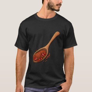 唐辛子スプーン乾燥唐辛子辛ピーマン Tシャツ