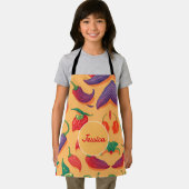 唐辛子パステルパターカラフルンパーソナライズされたパターン エプロン (インサイチュ)